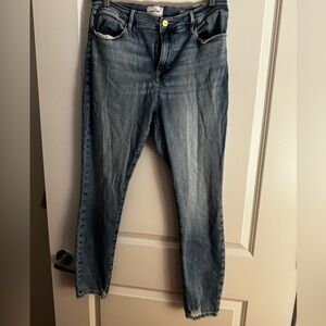 Frame Denim High Rise Blue Jeans